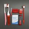 Productos de Comercio Exterior Kit de Cuidado Bucal Juego de Ocho Piezas para Cuidado Dental Hilo Dental Cepillo de Dientes Espejo Bucal