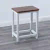 Bancos de Taller, Bancos de Operación de Fábrica, Bancos de Trabajo, Taburetes Cuadrados Pequeños de Acero y Madera, Bancos de Hierro para Comida Rápida, Bancos Metálicos de Entrenamiento