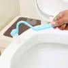 Cepillo para Inodoro de Baño con Mango Extendido para Limpiar Rincones Muertos Cepillo de Limpieza en Forma de V de Plástico Cepillo Curvo Interior para Inodoro