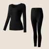 Ropa interior térmica ultrafina de 10 colores, embellecedora de la piel y muscular, cómoda, hidratante, básica de cuello redondo, sin marcas, de alta elasticidad, traje de otoño para mujer