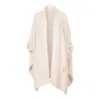 Venta Caliente Transfronteriza Manta Chal con Abertura de Medio Terciopelo Pijama de Medio Terciopelo para Mujer Ropa de Casa Ropa de Abrigo Multifuncional Otoño/Invierno
