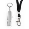 Apito de metal personalizado de venda quente transfronteiriça com cordão Apito de sobrevivência de alta frequência Apito de sobrevivência de emergência ao ar livre Apito de combate a incêndio de liga de alumínio