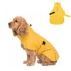 Impermeable para Perro Exterior Impermeable a Prueba de Viento Resistente al Desgaste Chaqueta de Cuello Alto para Perros Teddy Bichon Medianos Pequeños Capa de Lluvia para Perro