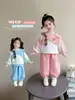 Conjunto de Ropa de Otoño para Niñas 2026 Nuevo Estilo para Niños y Niñas Jóvenes, Conjunto de Dos Piezas de Otoño para Bebé Niña, Elegante Conjunto de Primavera y Otoño para Niñas