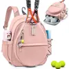 Mochila Esportiva Personalizada com 2 Raquetes, Bolsa Impermeável para Badminton, Tênis, Pickleball, Mochila Esportiva de Ombro