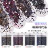 Nail art glitter lantejoulas glitter pó gradiente conjunto azul roxo 123mm misto esmalte joias material gota de cola