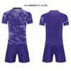 Nuevo conjunto de uniforme de fútbol para adultos, uniforme de equipo de entrenamiento de competición, camiseta de fútbol de manga corta para niños, hecho a medida con tela transpirable de secado rápido