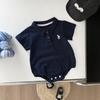 Ropa de Verano para Bebé de Hombre Ropa de Verano con Bolsillo y Broches para Bebé Camisa Polo Guapo Ropa de Ja-ja Conjunto de Verano Ropa para Trepar