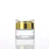 Tarro de Crema Personalizado Botella Transparente de Vidrio para Dispensar Crema Botella Cosmética Mate Botella Vacía Botella de Acrílico para Crema Botella para Crema de Ojos