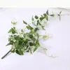 Enredaderas de Hojas de Clematis, Plantas Verdes Artificiales para Decoración de Paisajismo, Plantas Artificiales, Árboles Artificiales para Paisajismo, Hojas de Madreselva