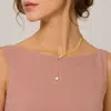 Collar ajustable con colgante de perla y hoja sexy de moda transfronteriza europea y americana, cadena de clavícula, joyería de metal al por mayor