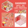 Pegatinas de Paisaje Estereoscópico 3D para Mascotas de la Madrugada Serie Paraíso Maravilloso Pegatinas para Decoración de Escenas Miniatura Hechas a Mano