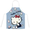 Delantal infantil HelloKitty, diseño de gato rosa, anti-manchas, delantal para adultos, venta directa de fábrica, baberos disponibles para venta al por mayor