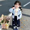 Conjunto de Chaqueta de Otoño para Niñas 2026 Nuevo Estilo Informal para Niños Elegante Ropa de Otoño para Bebé Conjunto Deportivo de Dos Piezas a la Moda