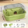 Gaiola de hamster de luxo extra grande com paisagismo, conjunto completo para hamsters dourados, gaiola de hamster espaçosa, suprimentos para animais de estimação