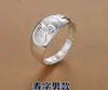Anillo de Plata para Pie Femenino 999 Plata de Ley Masculino Ajustable para Enviar a Mamá y Abuela Joyería Dragón y Fénix Regalo del Día de la Madre Anillo para Persona Mayor