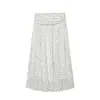 Roupas Femininas Europeias e Americanas Mais Vendidas no Aliexpress, Atacado Transfronteiriço, Saia Versátil Elegante e da Moda em Estilo Francês com Bolinhas