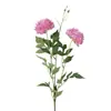 Lujo Ligero Flor de Seda de Peonía de 2 Cabezas Flor Artificial con Cabezas de Flor Grandes y Textura Realista para Sala de Estar, Recepción de Hotel, Decoración de Arreglo Floral