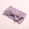 Banda para el pelo de bebé con lazo estampado estilo bohemio creativo de gran venta en Europa y América, accesorios para el cabello de nailon súper suave para niños.