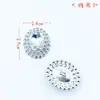 Botón de soldadura metálica de venta caliente hebilla de diamante de cristal cuadrado estilo pequeño fragante hebilla decorativa para camisa abrigo accesorios de ropa DIY