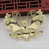 Accesorios de Joyería Hecho a Mano DIY Cuerpo Principal Horquilla Corona para el Cabello 53*38mm Imitación Nácar Punto Esmeralda Broche Mariposa B3596