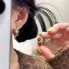 Pendientes de plata S925 con forma de aguja, ligeros, de lujo, con forma de lazo y perla de circonita, con borlas elegantes y versátiles, con un toque de sentido avanzado.