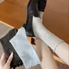 Calcetines de estilo Melard ins con volantes hasta la mitad de la pantorrilla, adelgazantes, estilo JK, de alta gama, sencillos, versátiles y con un look preppy