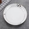 Pratos Cerâmicos Domésticos com Design de Flores Douradas, Pratos Redondos Criativos de Desenho Animado de 7 polegadas 8 polegadas, Pratos Quadrados de Cerâmica, Porcelana Óssea Personalizável