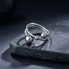 Anillo de acero de titanio de diseño nicho estilo Ins para mujer, no se decolora, oro de 18 quilates, diseño abierto, acero inoxidable, lujo ligero, anillo para el dedo índice, venta al por mayor