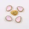 Gota de Café Proteína Girasol Cosido a Mano Broca Toalla Tocado Accesorios de Ropa Joyería DIY Accesorios Hecho a Mano