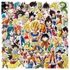 50 Adesivos Dragon Ball Copo de Água Computador Mala Celular Adesivos Secundários Sun Wukong DragonBall