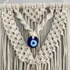 Tapiz del Ojo Turco Azul Tejido a Mano Decoración de Pared del Mal de Ojo Decoración de Pared Artículos Transfronterizos en Stock