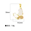 Moda Transfronteiriça Liga de Cobre Micro Diamante Zircônia Colorida Borboleta Pingente Acessórios DIY Acessórios de Colar Atacado