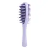 Nuevo Modelo Transfronterizo Cepillo Doble Cara para Champú con Mango Largo, Dientes Doble Cara para Lavar el Cabello y Masajear el Cuero Cabelludo, Peine para Alisar el Cabello, Adecuado para Uso Seco y Húmedo