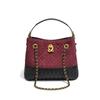 Bolsa Feminina de Ombro Único e Axila Estilo Pequeno e Fragrante de Alta Qualidade Bolsa Feminina Trançada de Cor Contrastante de Nicho Bolsa Saco Transversal de Grande Capacidade para o Dia a Dia