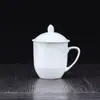 Hotel Hotel Habitación de Huéspedes Cerámica Blanco Puro Taza Mediana Taza de Té con Tapa Taza Oficina Reunión Taza para Beber Agua Phnom Penh
