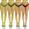 Medias de Malla Encriptada para los Dedos Celebridad de Internet Calcetines de Moda Jeans Rotos Malla Pequeña Malla Mediana Malla Grande Medias de Red Medias Sexy