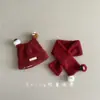 Lindo Conjunto de Gorro y Bufanda de Lana para Niños Briquette Invierno Cálido Suéter para Bebé Niño y Niña Gorro de Punto a Prueba de Viento