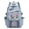 Mochila Anime Desenho Animado Bocchi the Rock, Pedra Solitária, para Meninas, Alunos do Ensino Fundamental e Médio, Bolsa de Ombro Duplo de Grande Capacidade