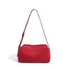 Nova Bolsa Transversal de Design Nicho Outono/Inverno 2026 Bolsa de Mão Dobrada em Couro Genuíno de Luxo Leve Bolsa de Ombro com Toque de Luxo Europeu e Americano