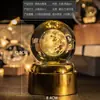 Luz Noturna de Planeta com Bola de Cristal Giratória Enfeites Criativos para Mesa Artesanato Feng Shui Presentes para Professores Novos Produtos Transfronteiriços