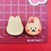 Desenho animado comida brincar biscoito urso coelho gato faça você mesmo acessórios de resina chapéu grampo de cabelo capa de celular joias adesivo de geladeira