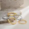 Anillo de Zirconia Multicapa Bloque de Color Oro de 18 Quilates Transfronterizo Europeo y Americano Anillo de Diseño Versátil Creativo para Apilar Anillos de Amazon