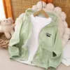 Roupas de Proteção Solar para Meninas no Verão, Leves e Respiráveis, Jaqueta Anti-UV Infantil, Roupas Infantis, Roupas de Proteção Solar para Viagem ao Ar Livre para Meninos