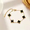 Pulsera Nueva Estilo Coreano de Trébol de Cuatro Hojas de 9 mm para Mujer, Moderna y Versátil, Trébol de Cuatro Hojas de Buena Suerte, Collar de Acero de Titanio de Venta Caliente Transfronteriza