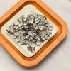 Contas Espaçadoras de Strass Coloridas Perfuradas Completamente Acessórios para Joias DIY Pulseira Colar Broche Contas Espaçadoras de Strass Brilhantes de Grau A Disponíveis para Atacado