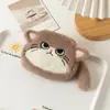 Bolsa de Monedas para Gatos de Gran Capacidad Bolsa de Almacenamiento de Papelería de Estudiante de Dibujos Animados Bolsa de Almacenamiento de Llaves y Lápiz Labial de Gatito de Peluche Al por Mayor