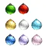 Pendente Bola de Iluminação de Cristal Ornamento Pendurado de Vidro Multifacetado Triangular Decoração de Lâmpada Redonda Ultra Transparente Fabricante de Bola de Cristal Atacado