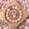 Raíz de Bodhi Natural Tallada Flor Flotante de Camelia Flor de Rosa Doble Cara Accesorios de Joyería DIY Material para Abalorios Al por Mayor