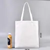 Bolsa de lona para pintar con logo a color, bolsa de hombro para compras, bolsa de algodón para publicidad y entrenamiento